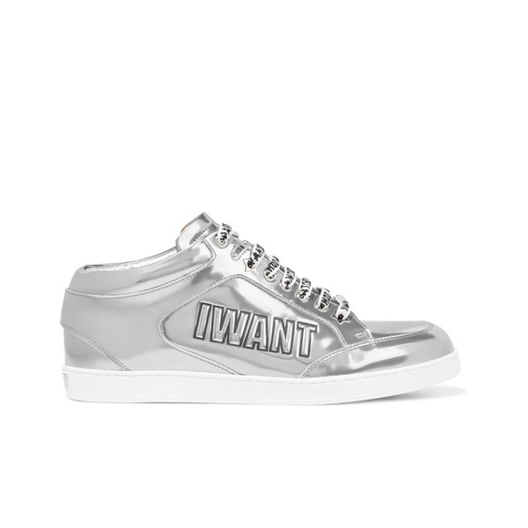 Jimmy choo Metallic Leather Logo Sneakers 7 - Picture 3 of 10